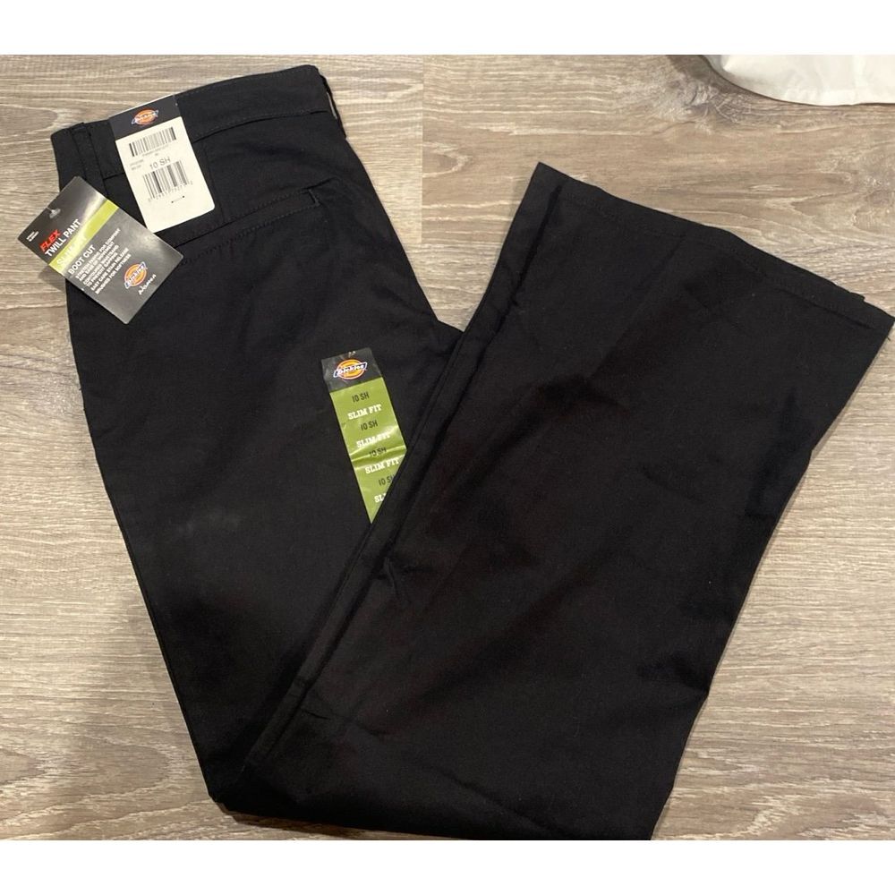 Dickies Women's Black Boot Cut Work Pants